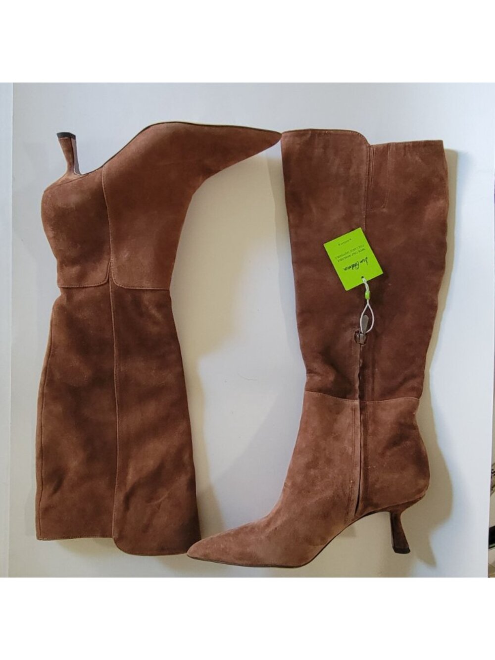 NEW Sam Edelman Taylin Knee High Boots Kitten Heel Minimalist Suede Womens 8 - Picture 3 of 9